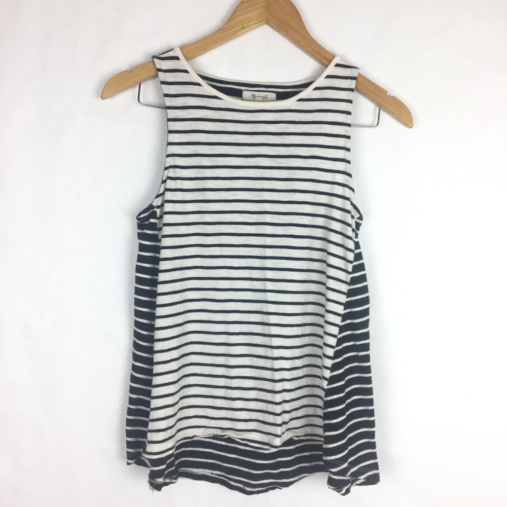 Madwell Women’s Sleeveless Stripe Tank Top XS